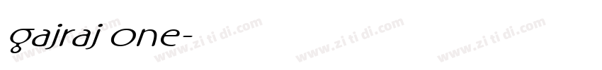 gajraj one字体转换